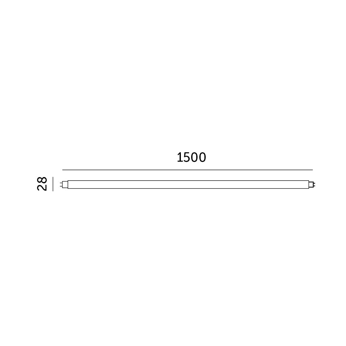 Świetlówka LED T8 22W o długości 150cm barwa zimnobiała 6500K 2640lm - LAITICA