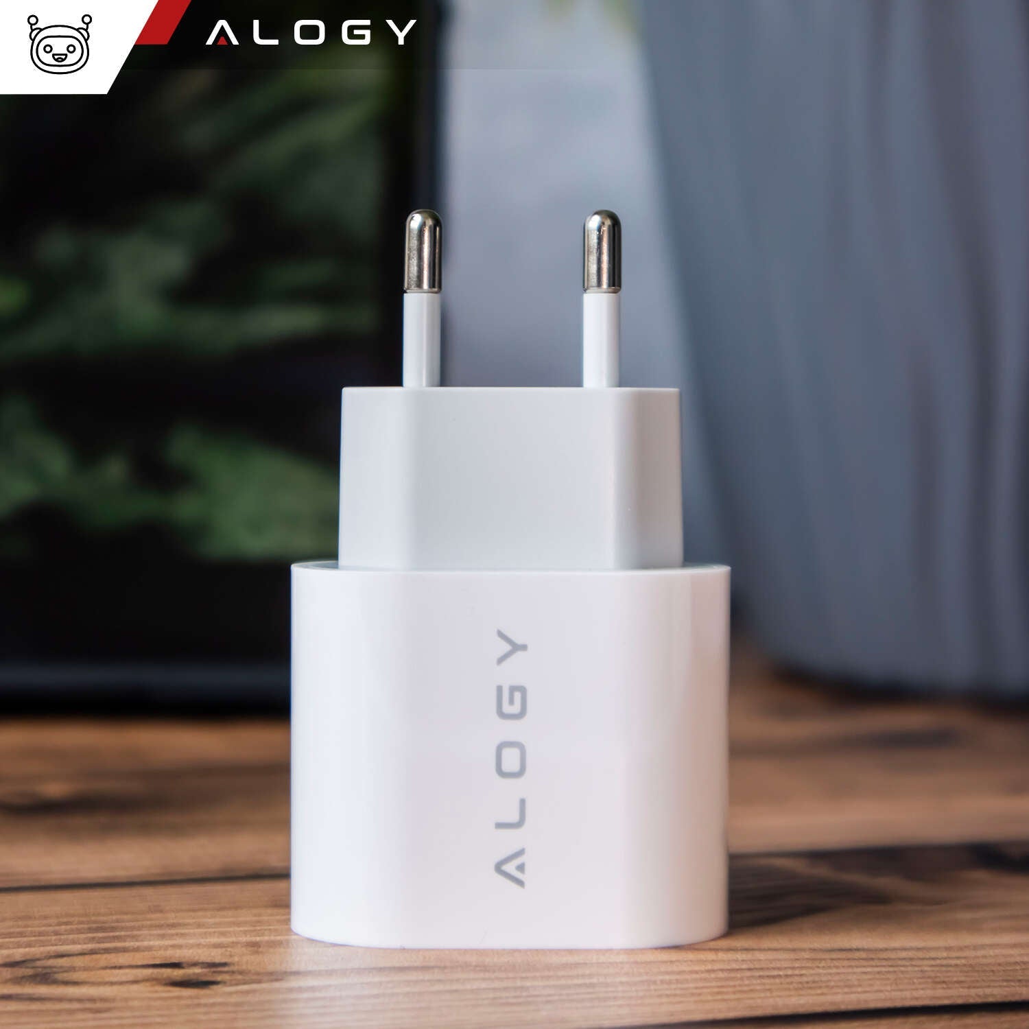 Szybka Ładowarka sieciowa 20W Mocna do iPhone ALOGY USB - C USB typ C PD GaN - LAITICA