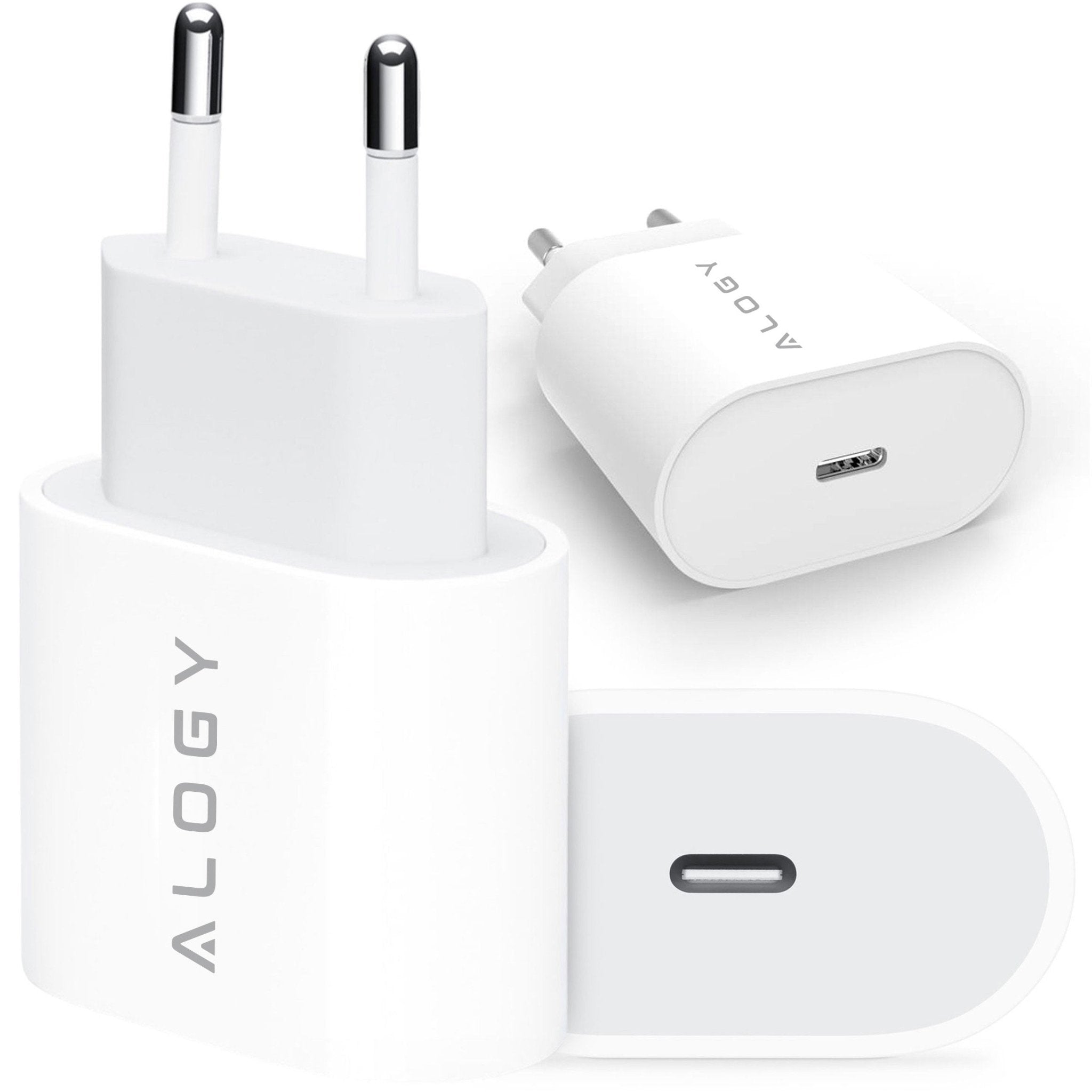 Szybka Ładowarka sieciowa 20W Mocna do iPhone ALOGY USB - C USB typ C PD GaN - LAITICA