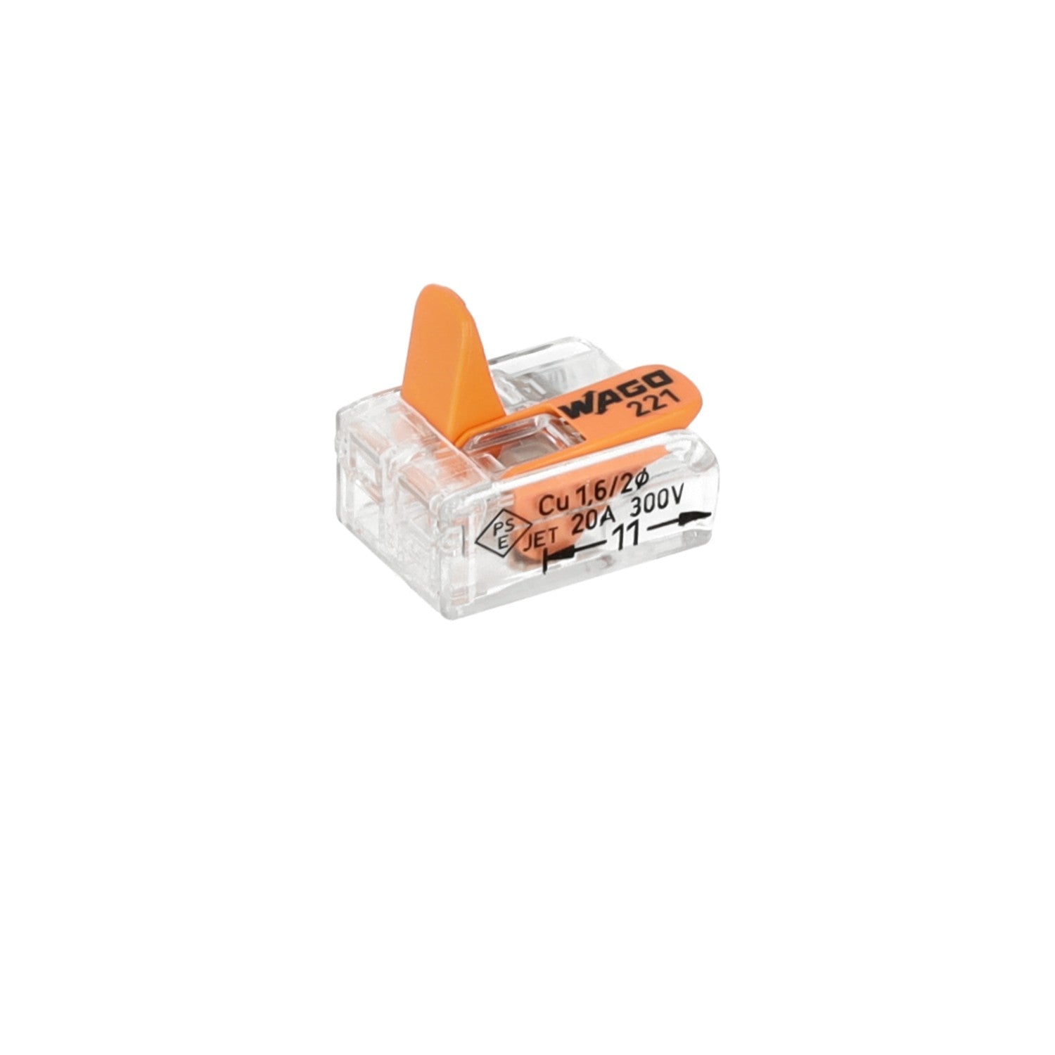 Szybkozłączka WAGO 2 gniazda 0,14 - 4mm 221 - 412 złączka zaciskowa - LAITICA