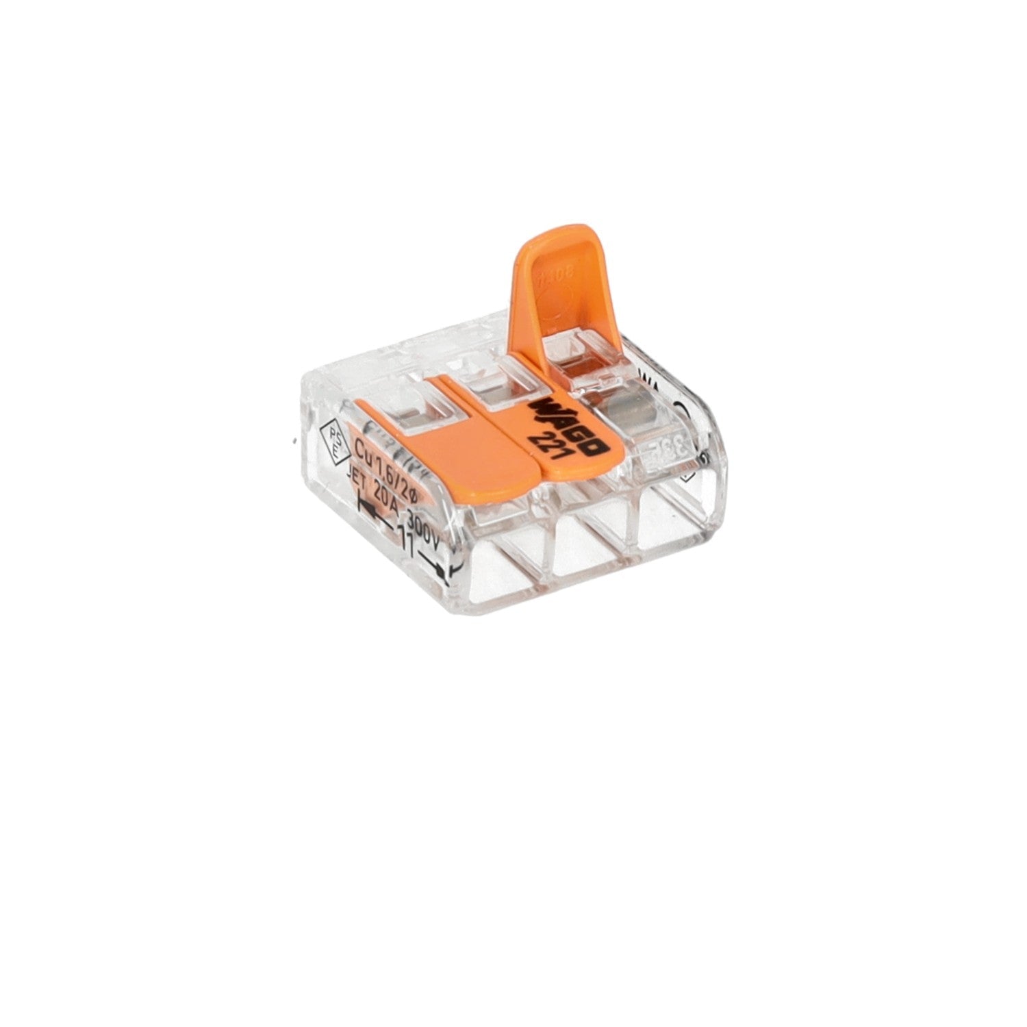Szybkozłączka WAGO 3 gniazda 0,14 - 4mm 221 - 413 złączka zaciskowa - LAITICA
