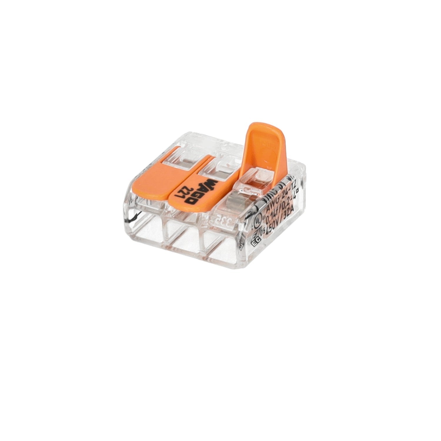 Szybkozłączka WAGO 3 gniazda 0,14 - 4mm 221 - 413 złączka zaciskowa - LAITICA