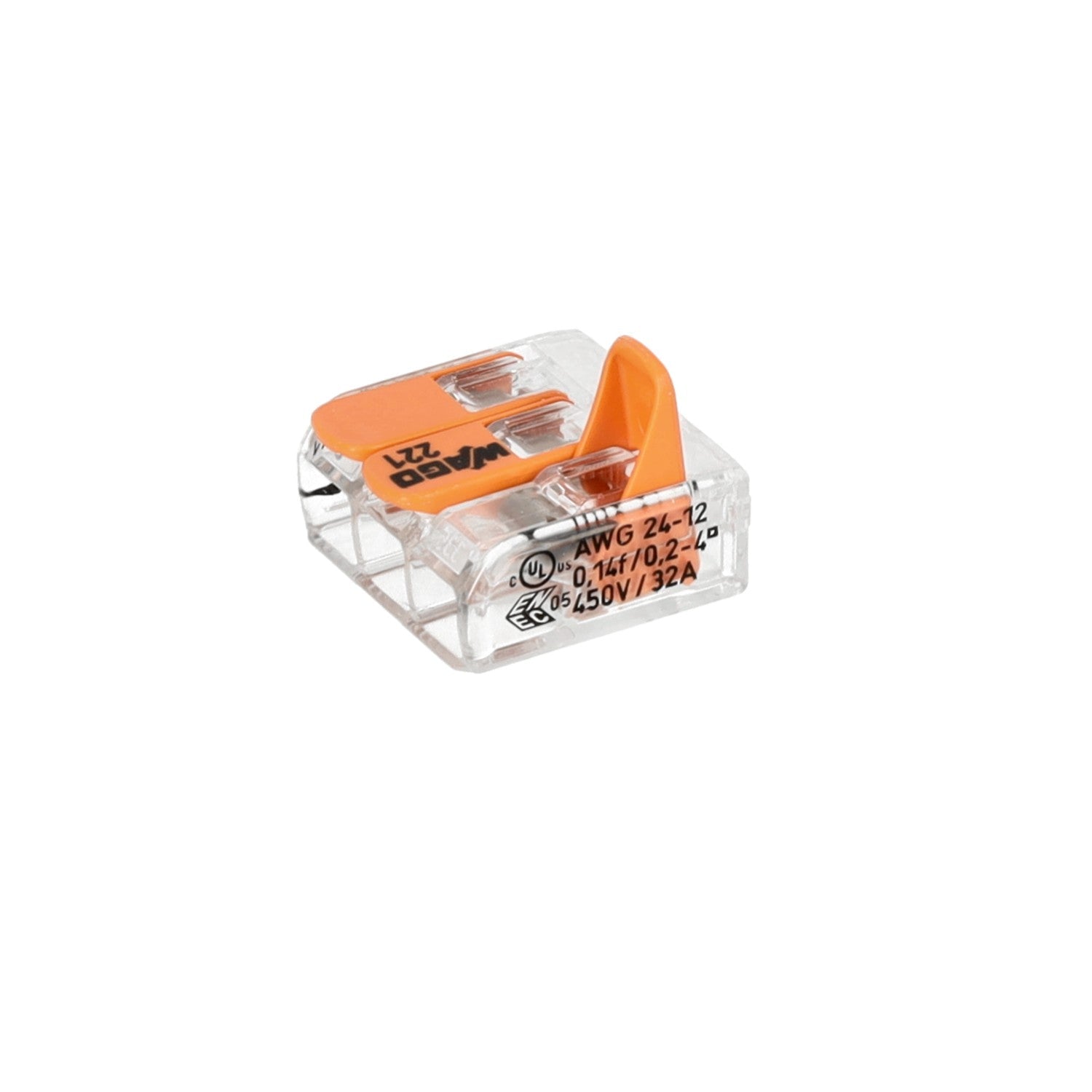 Szybkozłączka WAGO 3 gniazda 0,14 - 4mm 221 - 413 złączka zaciskowa - LAITICA