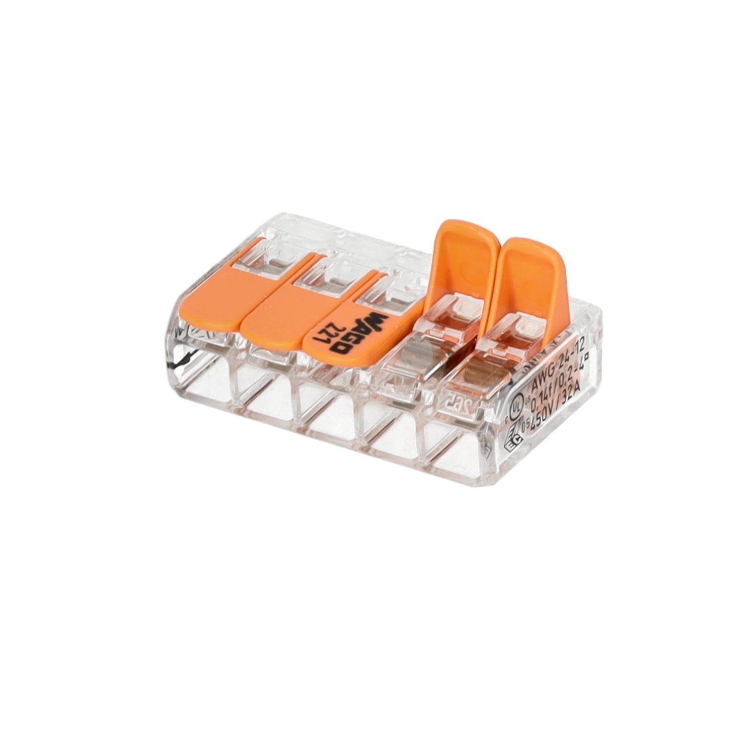 Szybkozłączka WAGO 5 gniazd 0,14 - 4mm 221 - 415 złączka zaciskowa - LAITICA
