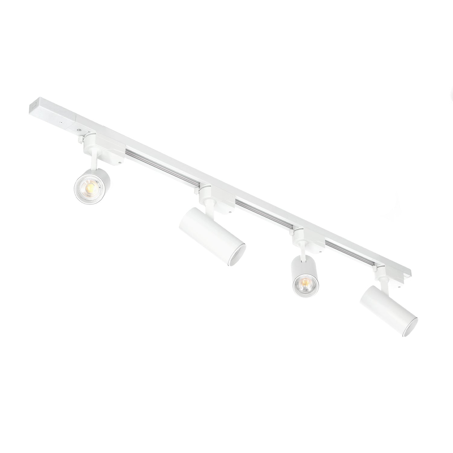 Szynoprzewód Szyna 1m + 4x Lampa GU10 LED Oświetlenie szynowe białe - Zestaw - LAITICA