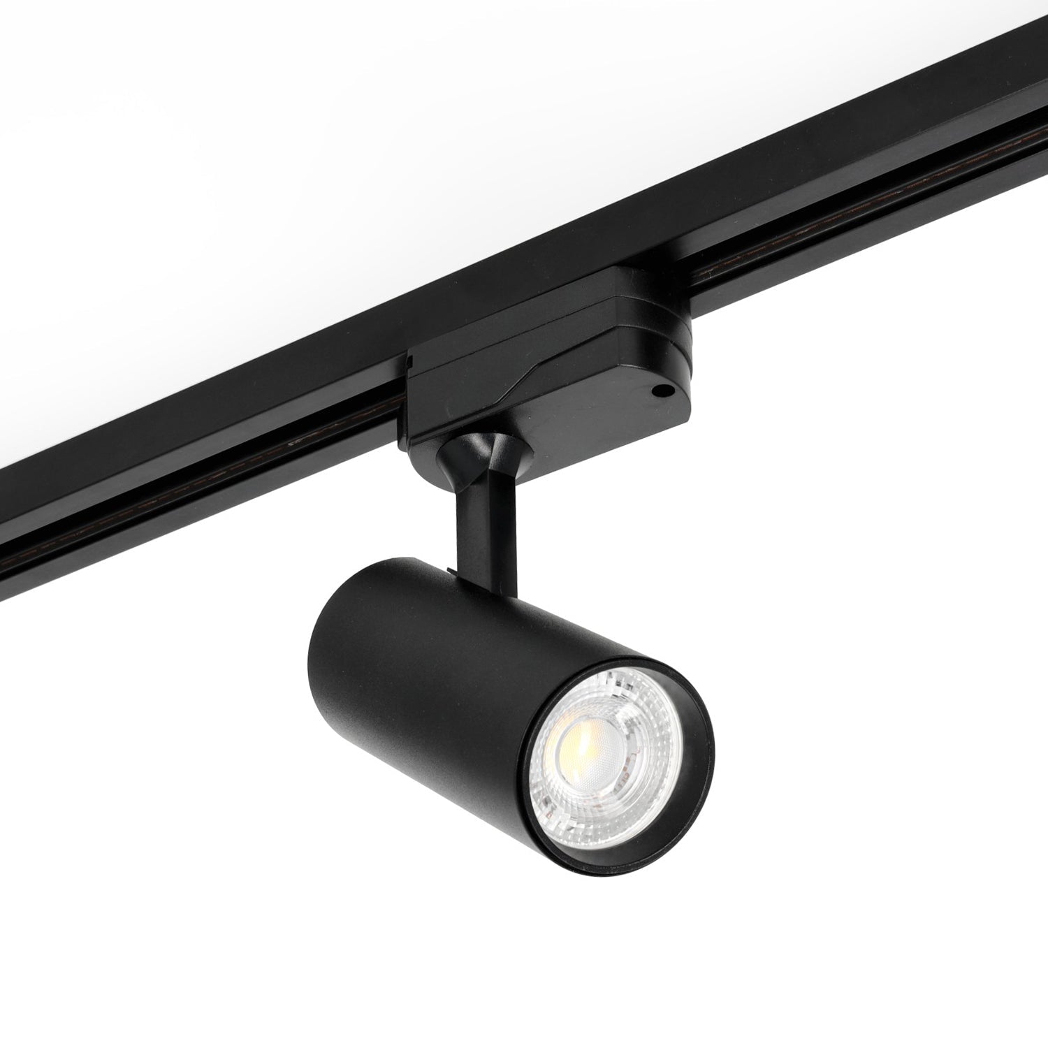 Szynoprzewód Zestaw Szyna 1mx1m + 8x Lampa GU10 LED | Oświetlenie szynowe czarne + łącznik - LAITICA
