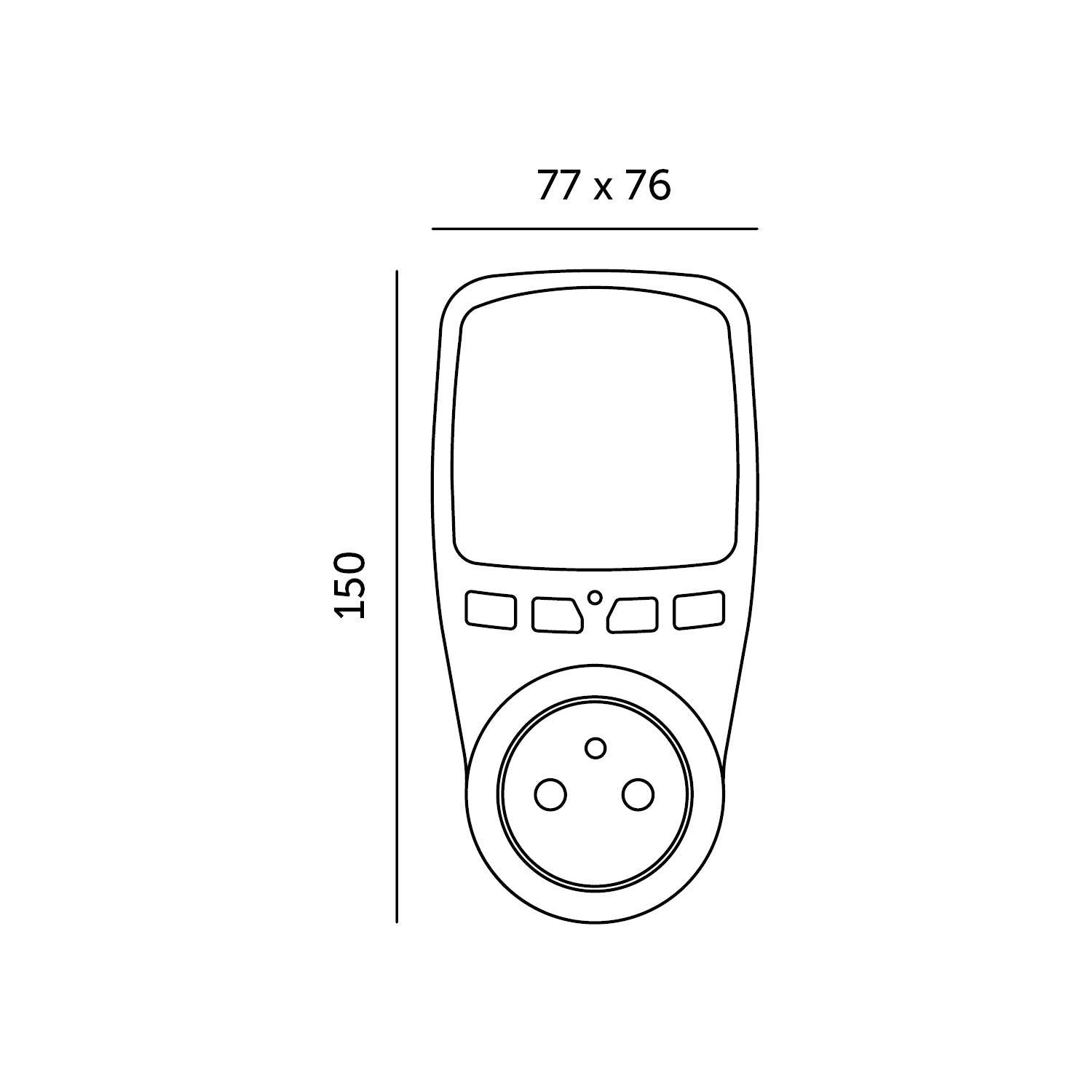 Watomierz Miernik Energii Elektrycznej Mocy Licznik Zużycia Prądu Kosztów - LAITICA