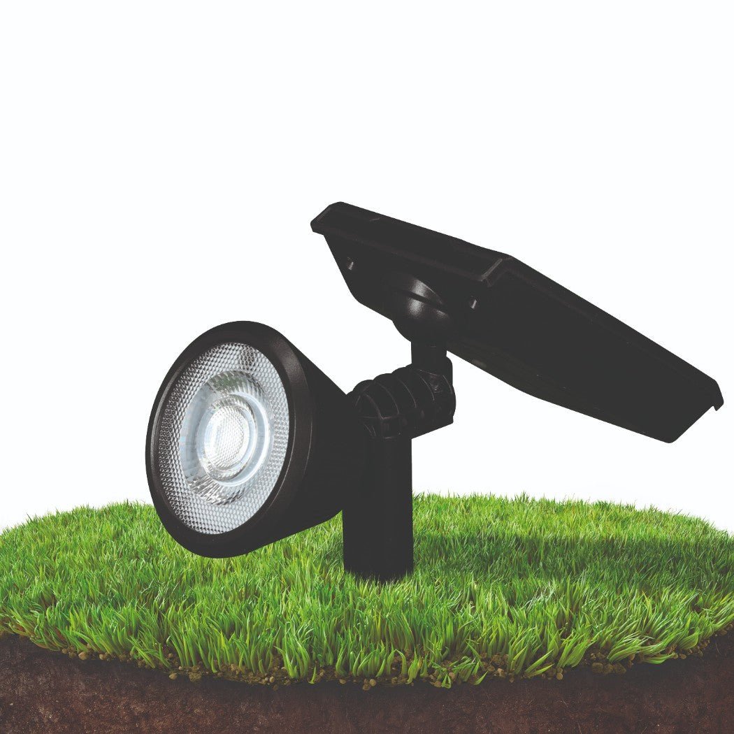 Wbijana lampa solarna CELIN 0,5W do ogrodu BARWA ZIMNA reflektor IP44 - LAITICA