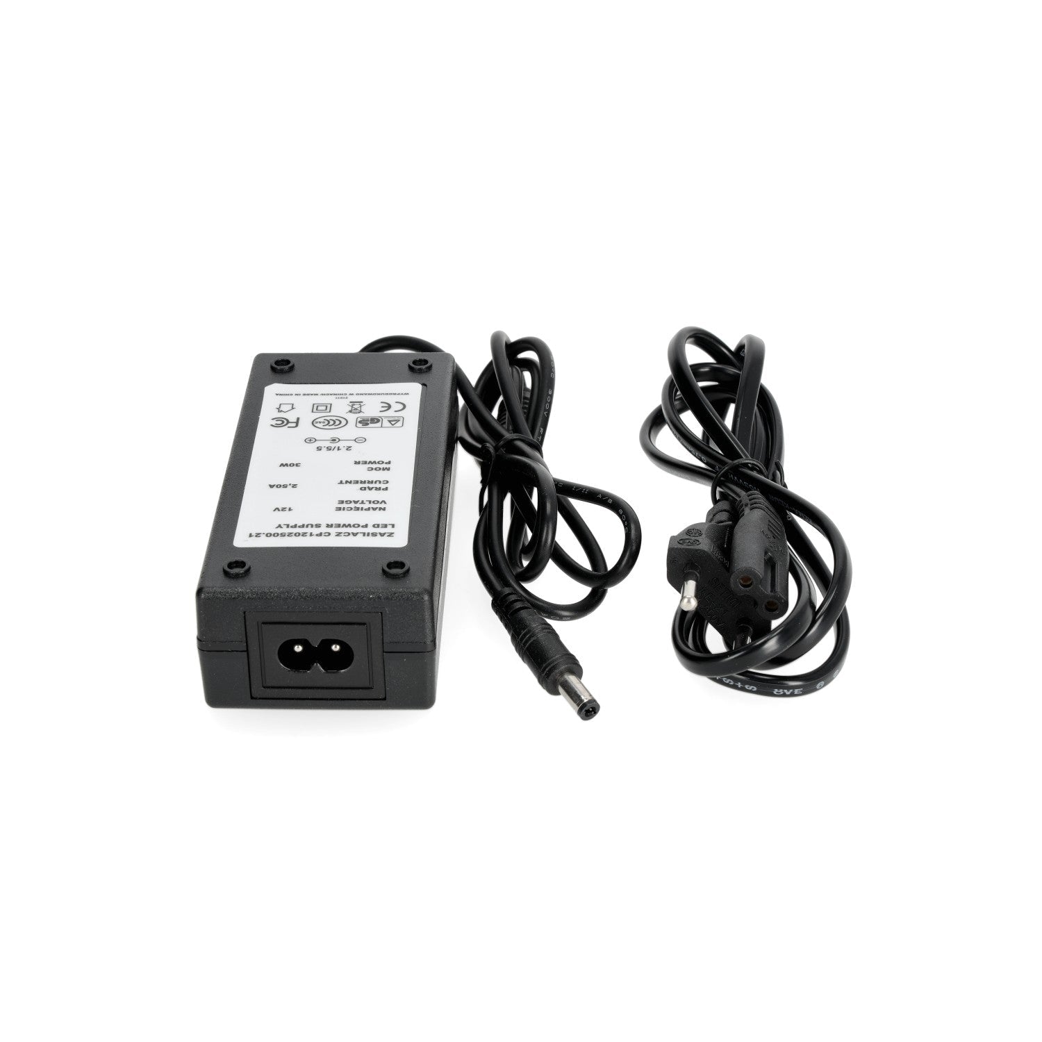 Zasilacz DESKTOP 12V 30W napięciowy 2,5A CZARNY - LAITICA