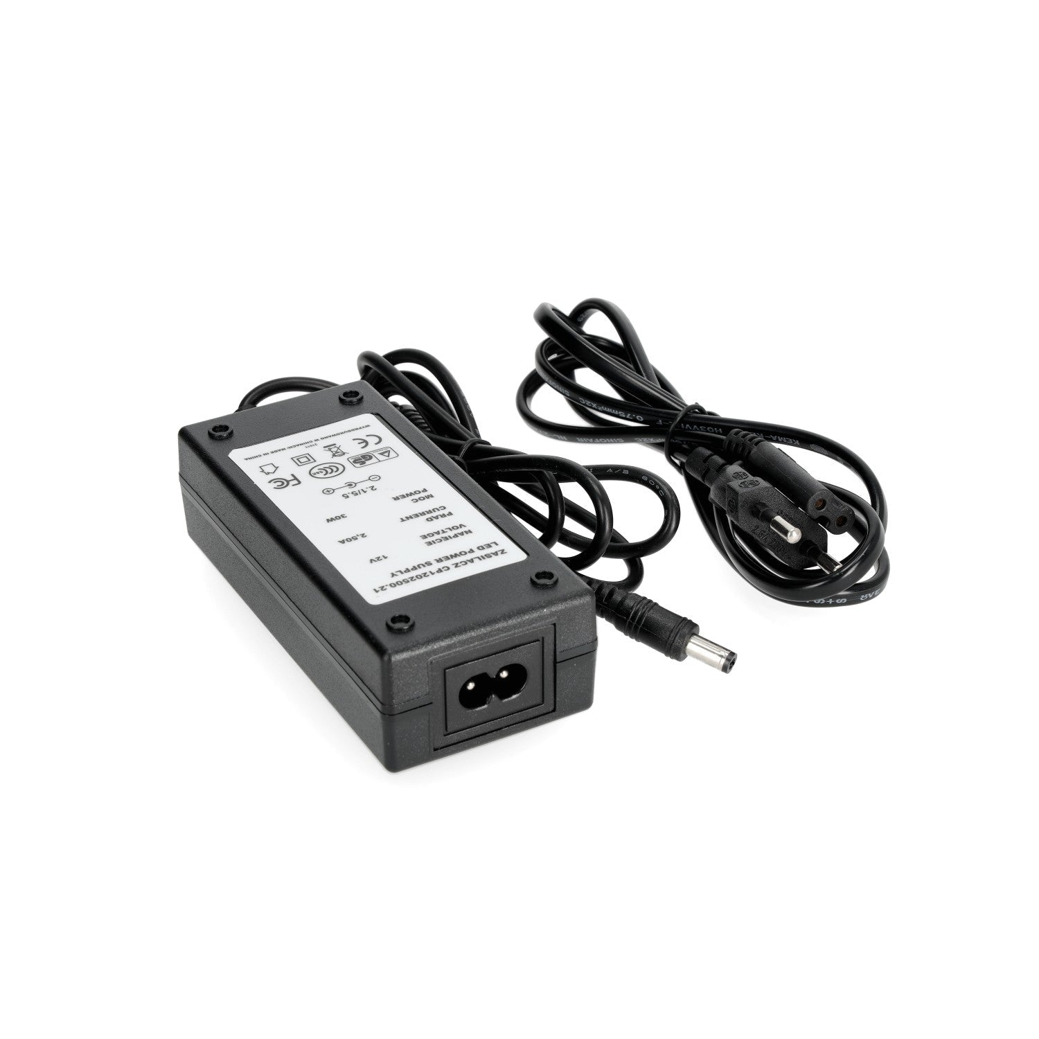 Zasilacz DESKTOP 12V 30W napięciowy 2,5A CZARNY - LAITICA