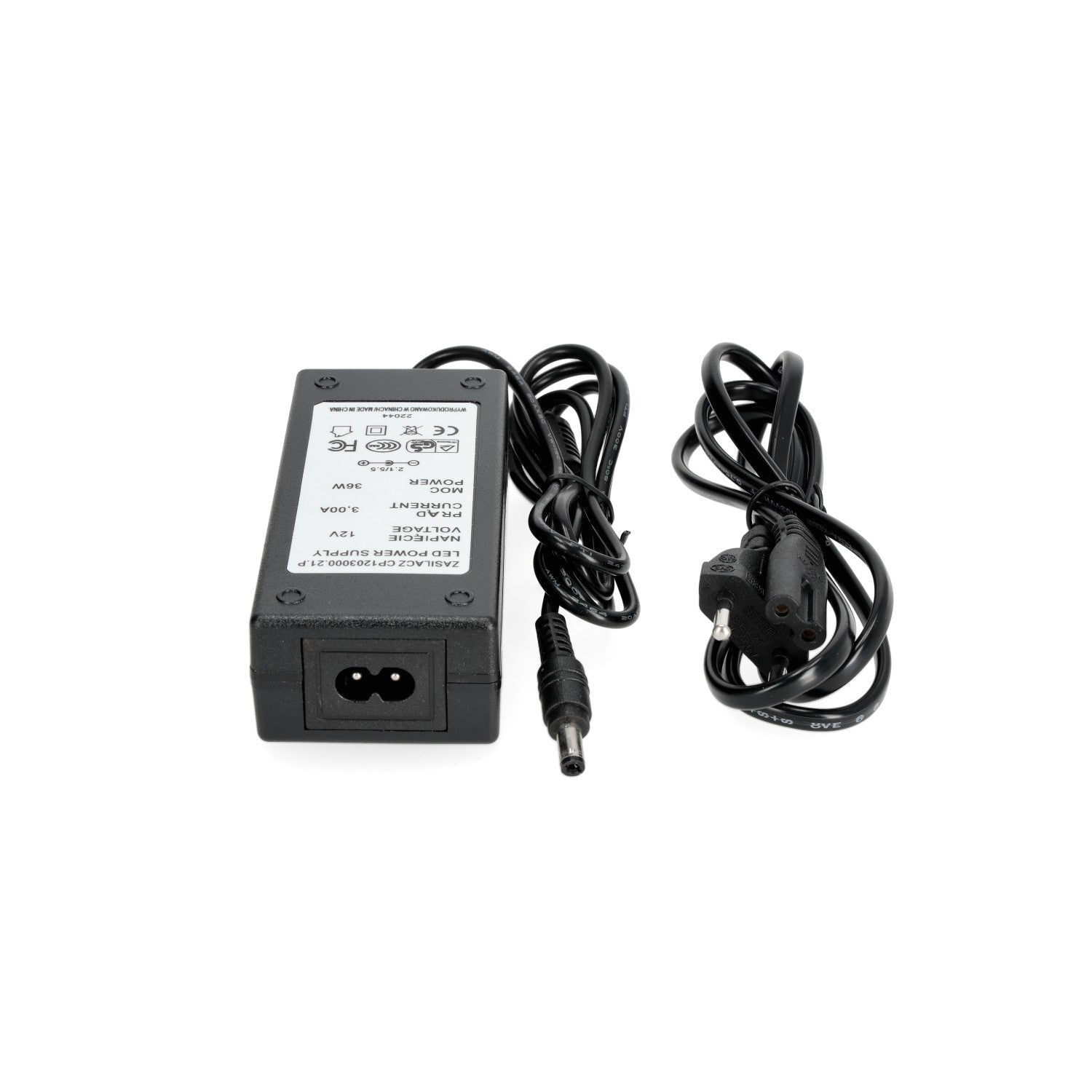 Zasilacz DESKTOP 12V 36W napięciowy 3,0A CZARNY - LAITICA
