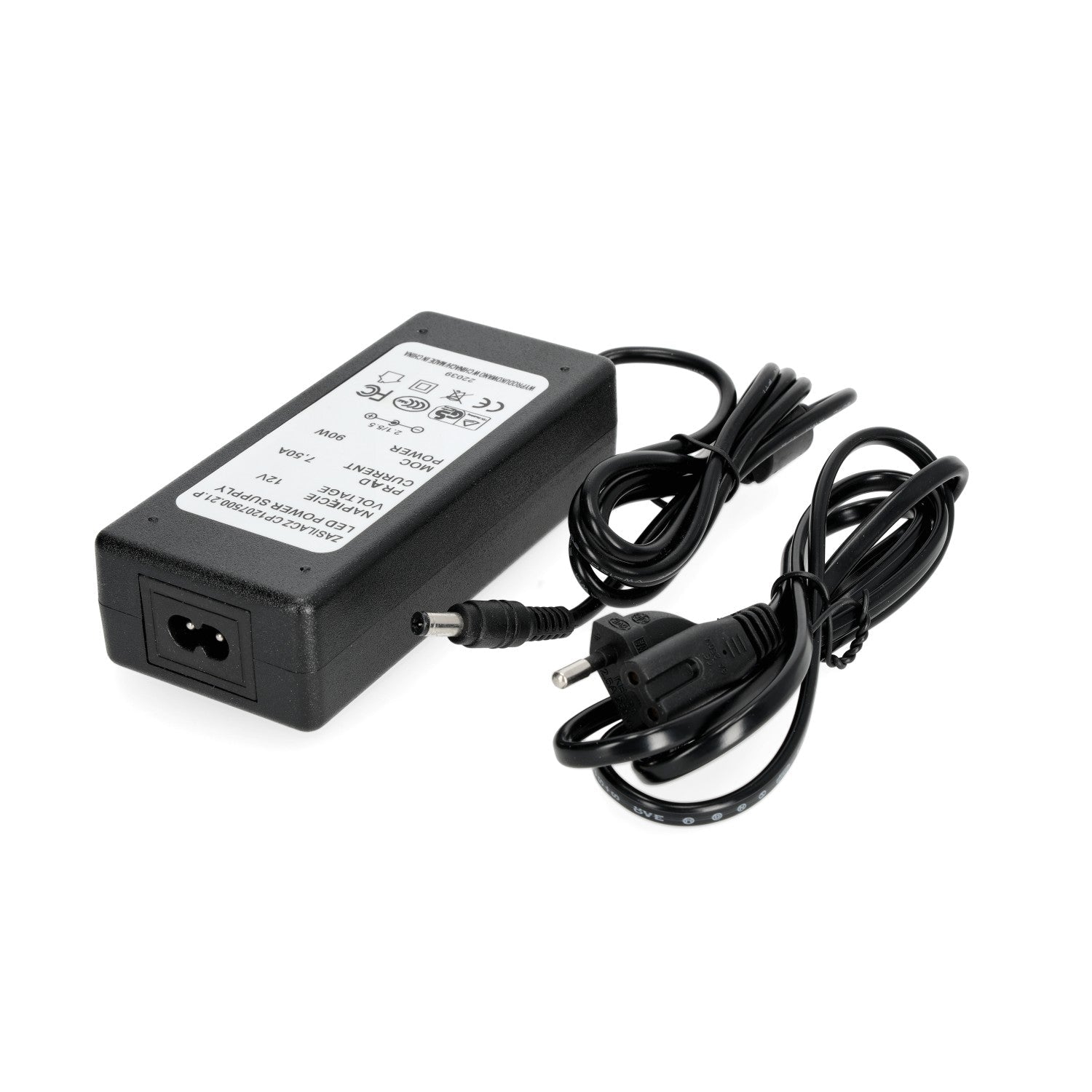 Zasilacz DESKTOP 12V 90W napięciowy 7,5A CZARNY - LAITICA