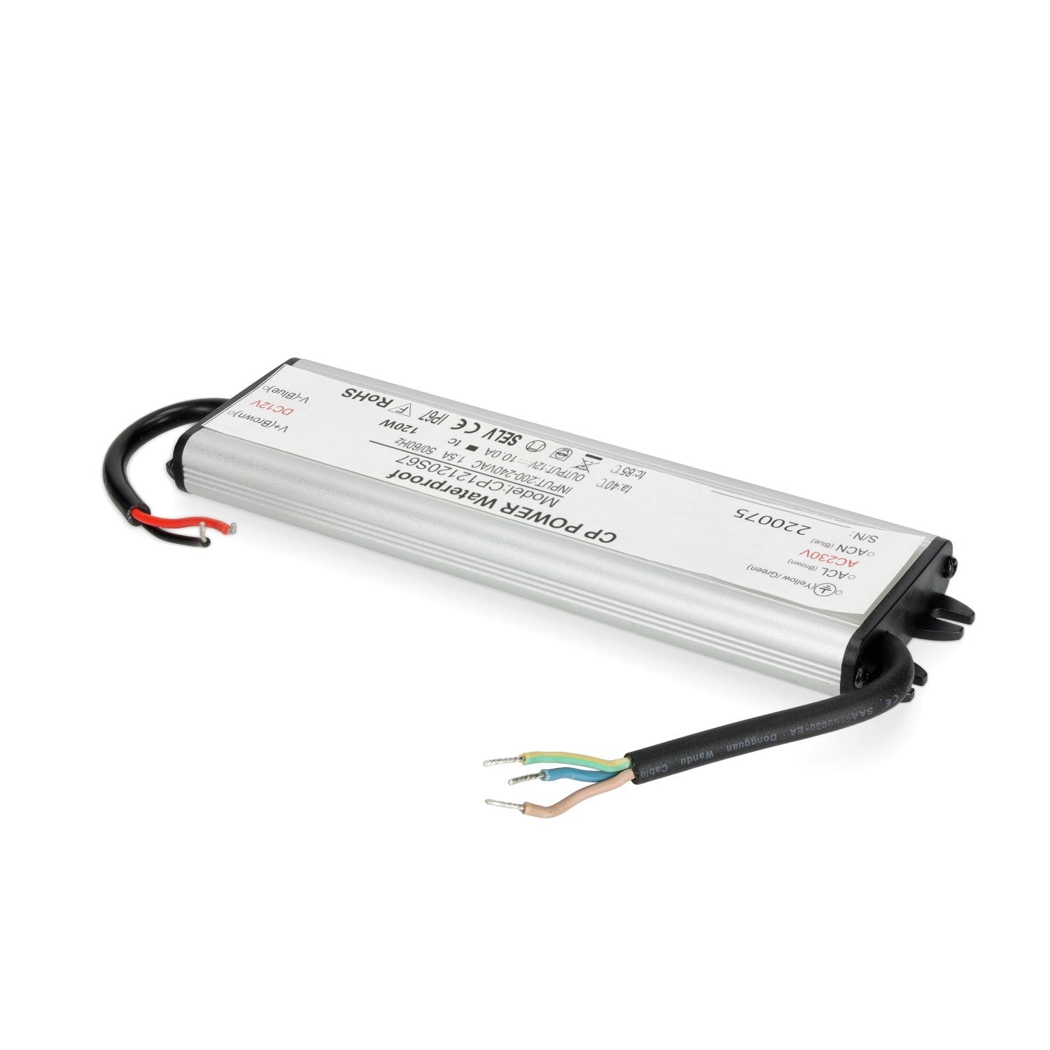 Zasilacz LED instalacyjny TAŚMY LED 12V 120W 10,0A IP67 - LAITICA