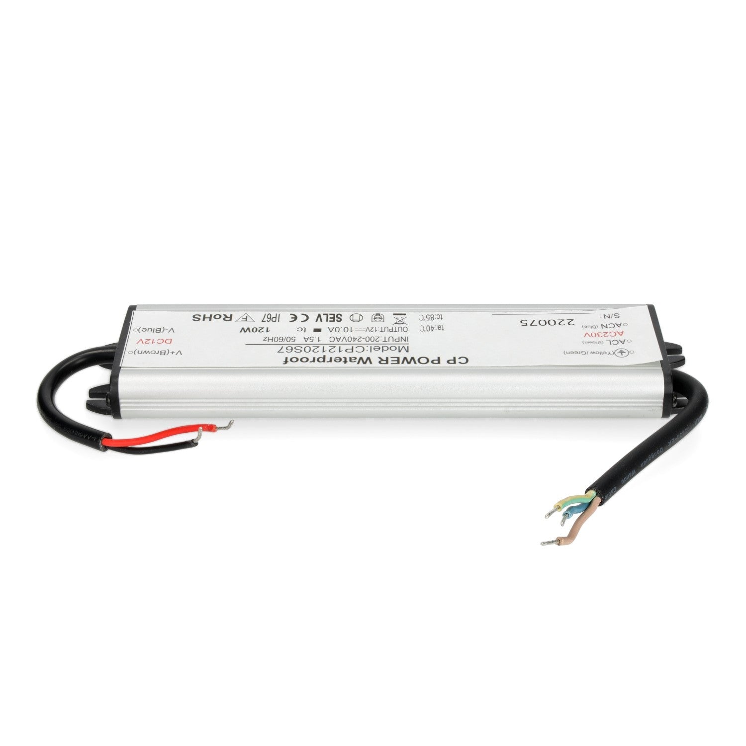 Zasilacz LED instalacyjny TAŚMY LED 12V 120W 10,0A IP67 - LAITICA