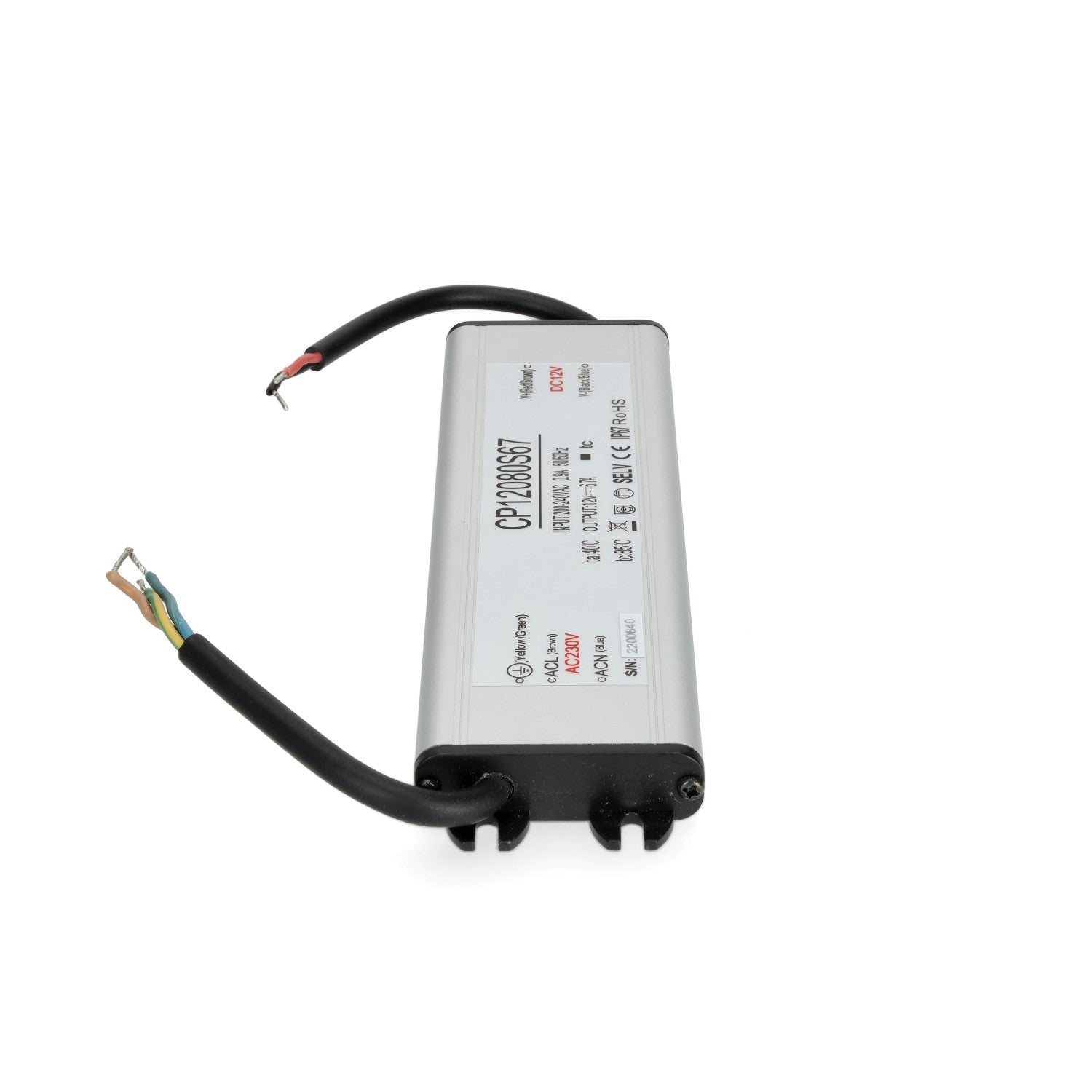 Zasilacz LED instalacyjny TAŚMY LED 12V 80W 6,67A IP67 - LAITICA