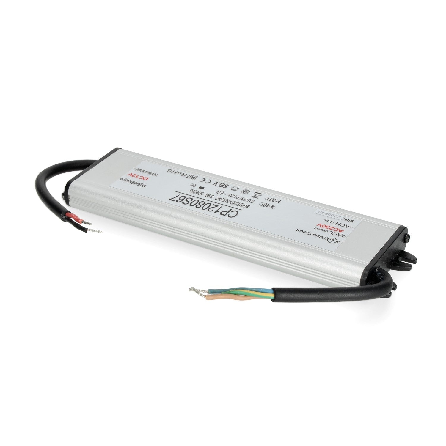 Zasilacz LED instalacyjny TAŚMY LED 12V 80W 6,67A IP67 - LAITICA
