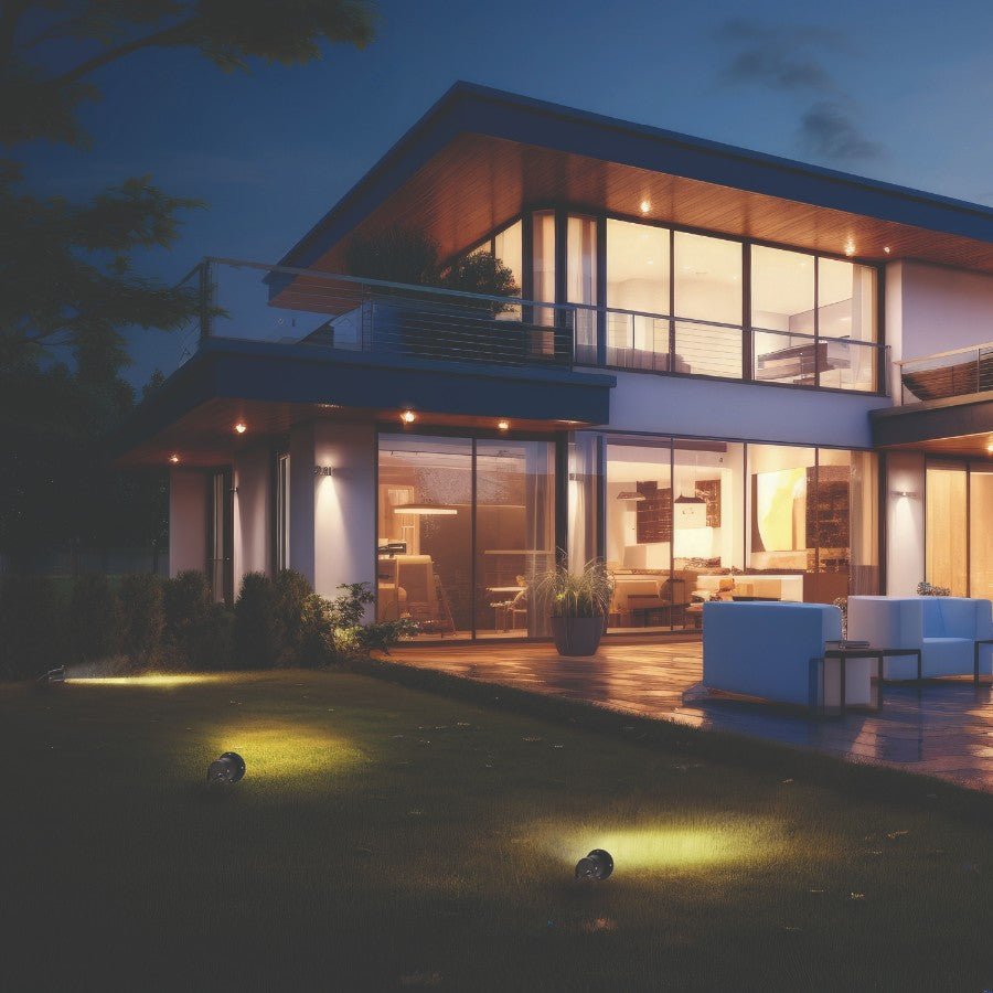 ZESTAW 3x Lampa ogrodowa PORTO + 3x żarówka GU10 3W premium NEUTRALNA - LAITICA