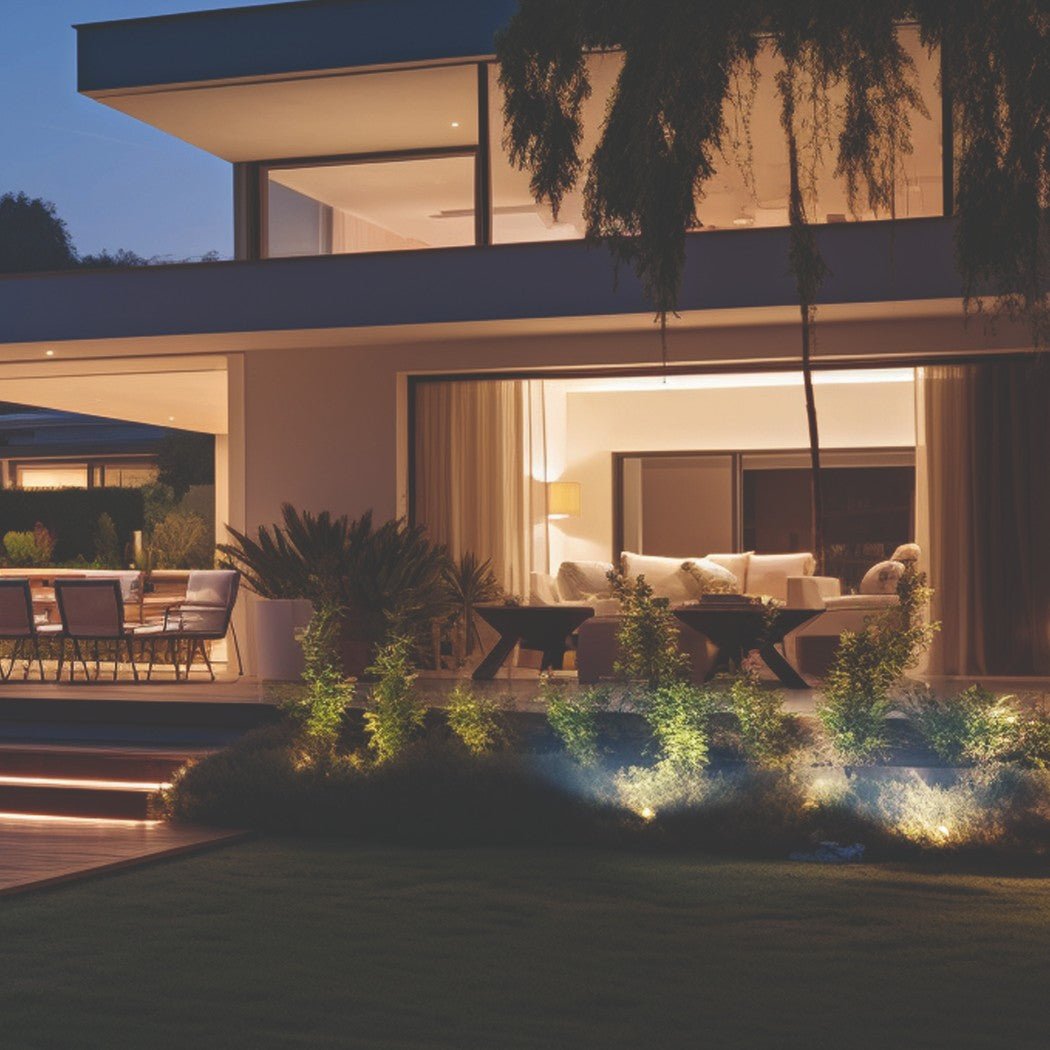 ZESTAW Lampa ogrodowa PORTO + żarówka GU10 3W premium ZIMNA - LAITICA