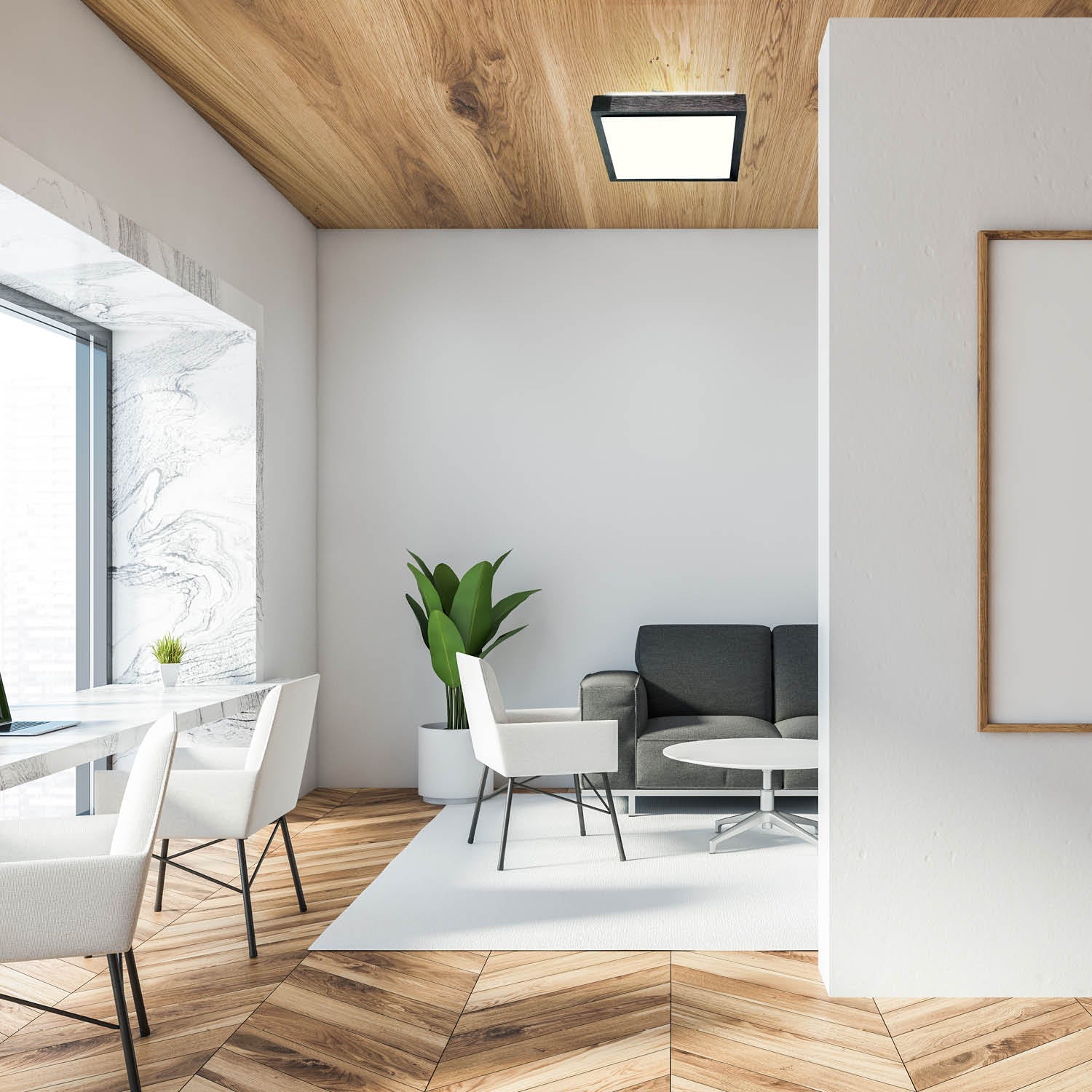 Zestaw oprawa oświetleniowa IMPERA S czarna + 2x żarówka ledowa LED 7W E27 4000K - LAITICA