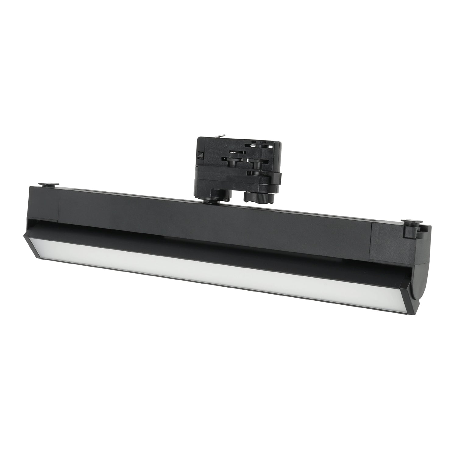 Zestaw Szynowy 3 fazowy 2x szyna 2m + łącznik prosty + 4x lamp FLEX 36W + zasilanie + zaślepka CZARNY - LAITICA