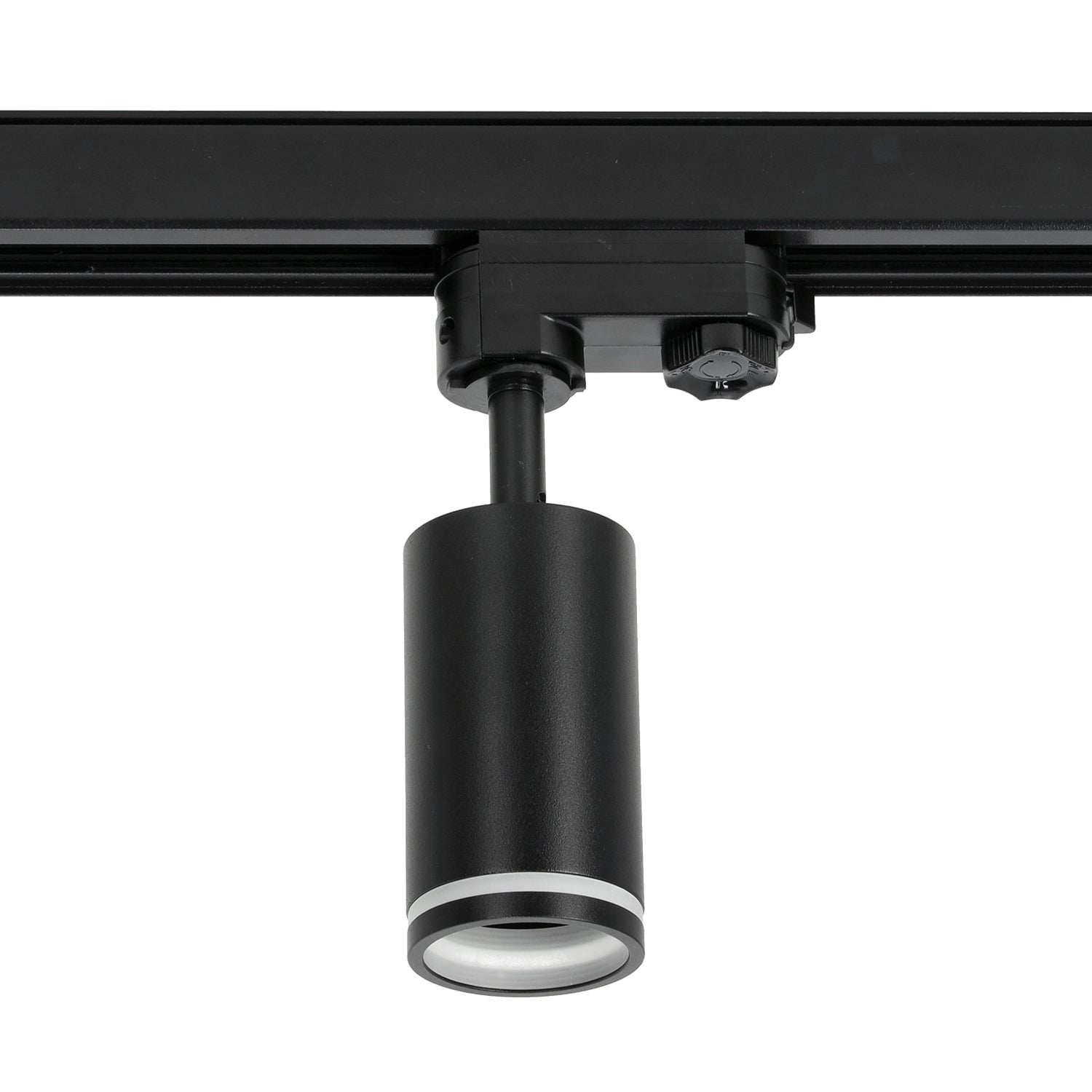 Zestaw Szynowy 3 FAZOWY 4x Lampa na GU10 + 2x Szyna 1m + Łącznik I CZARNY - LAITICA