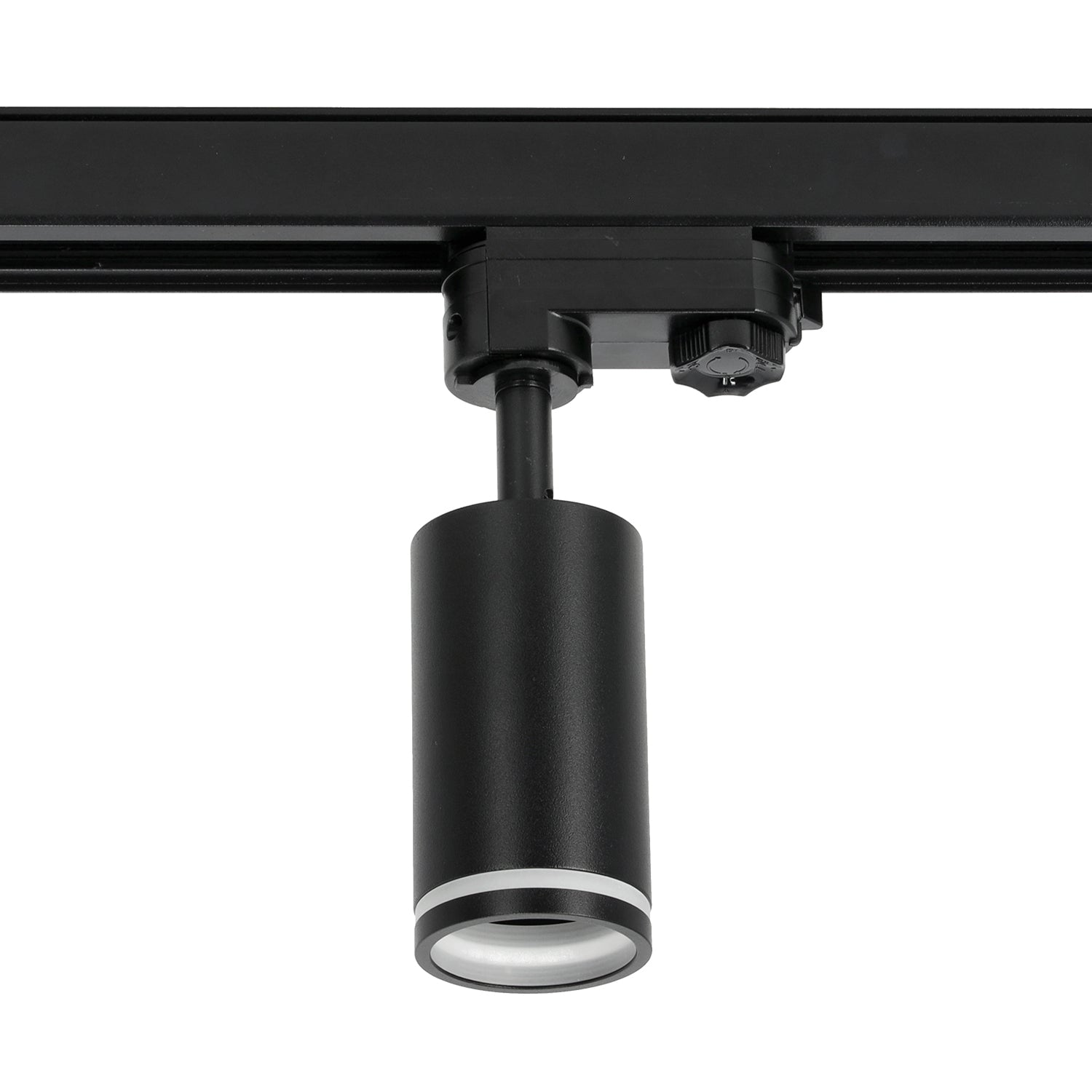 Zestaw Szynowy 3 FAZOWY 4x Lampa na GU10 + Szyna 1m+2m + Łącznik L CZARNY - LAITICA