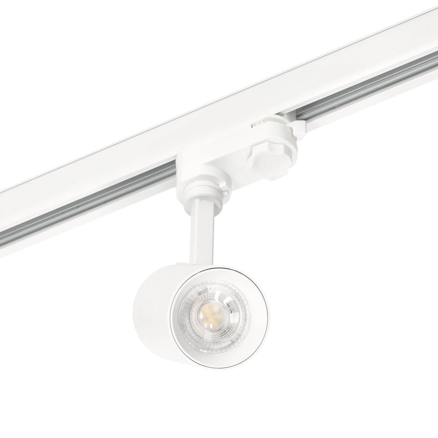 Zestaw Szynowy 3 Fazowy 4x szyna 1m, 4x Łącznik L, 10x Lampa GU10 BIAŁY - LAITICA