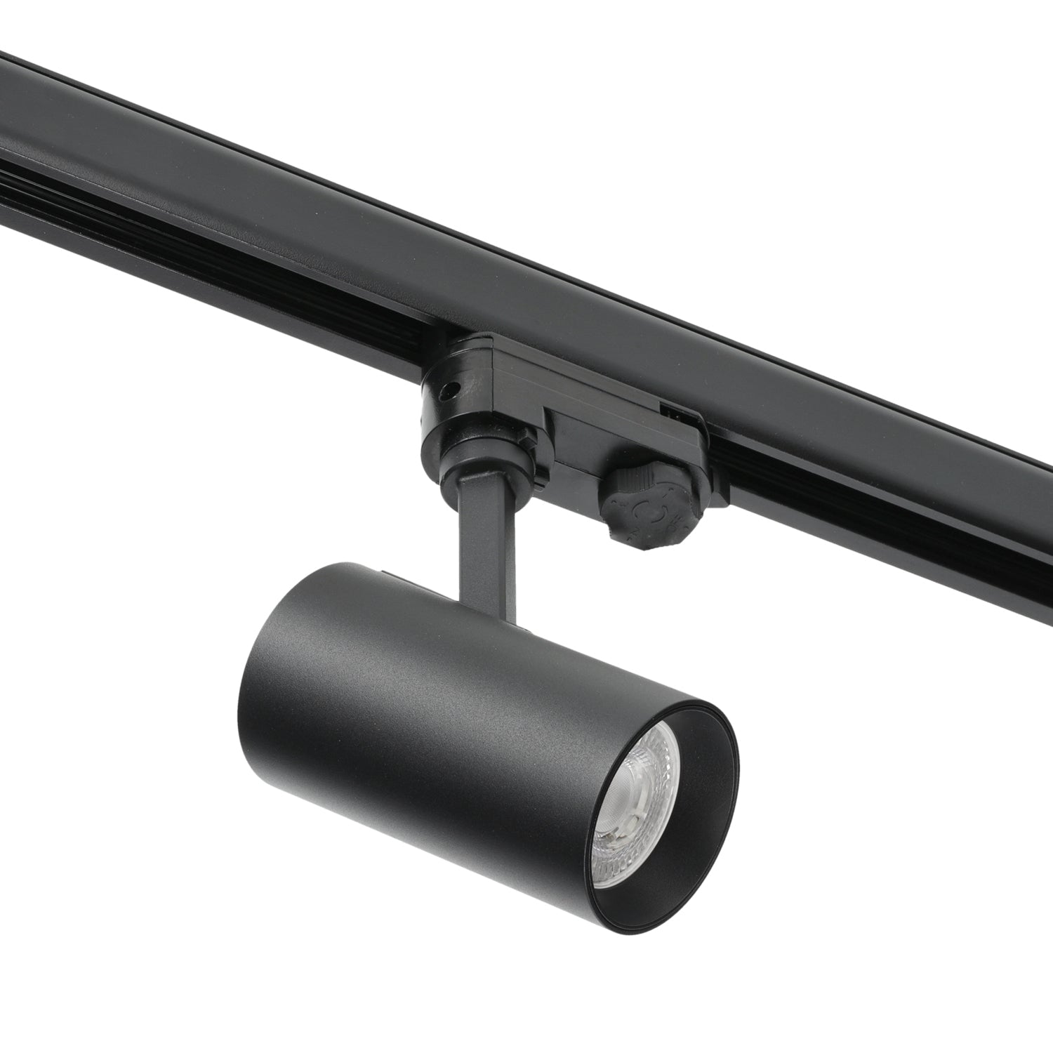 Zestaw szynowy 3 fazowy szyna 1m+1m+2m, 12x Lampa, łącznik I + L CZARNY - LAITICA