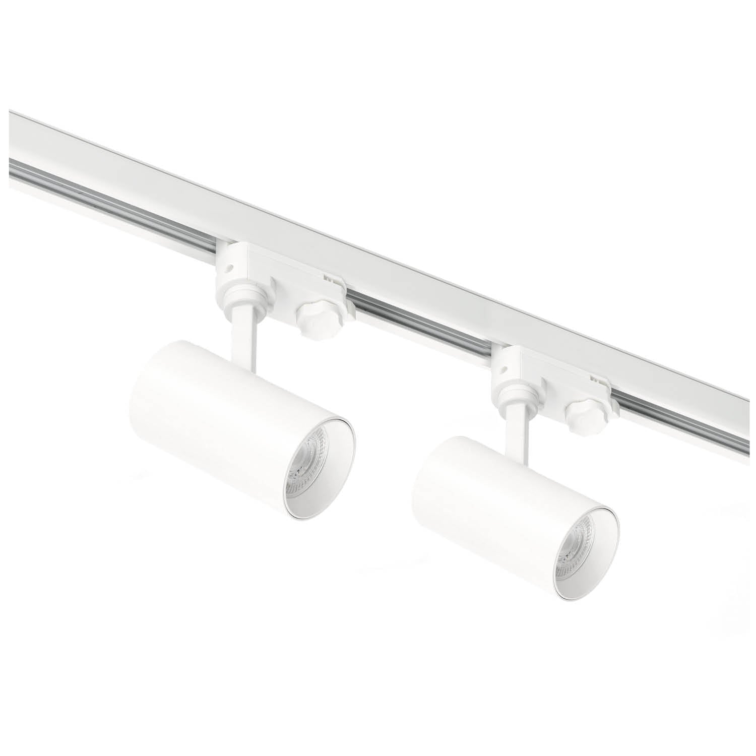 Zestaw szynowy 3 fazowy szyna 2m, 2x Lampa BIAŁY kompletny zestaw - LAITICA