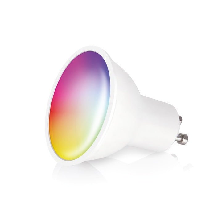 Zestaw szynowy 3 fazowy szyna 2m, 4x Lampa CZARNY + żarówka SMART LED GU10 - LAITICA