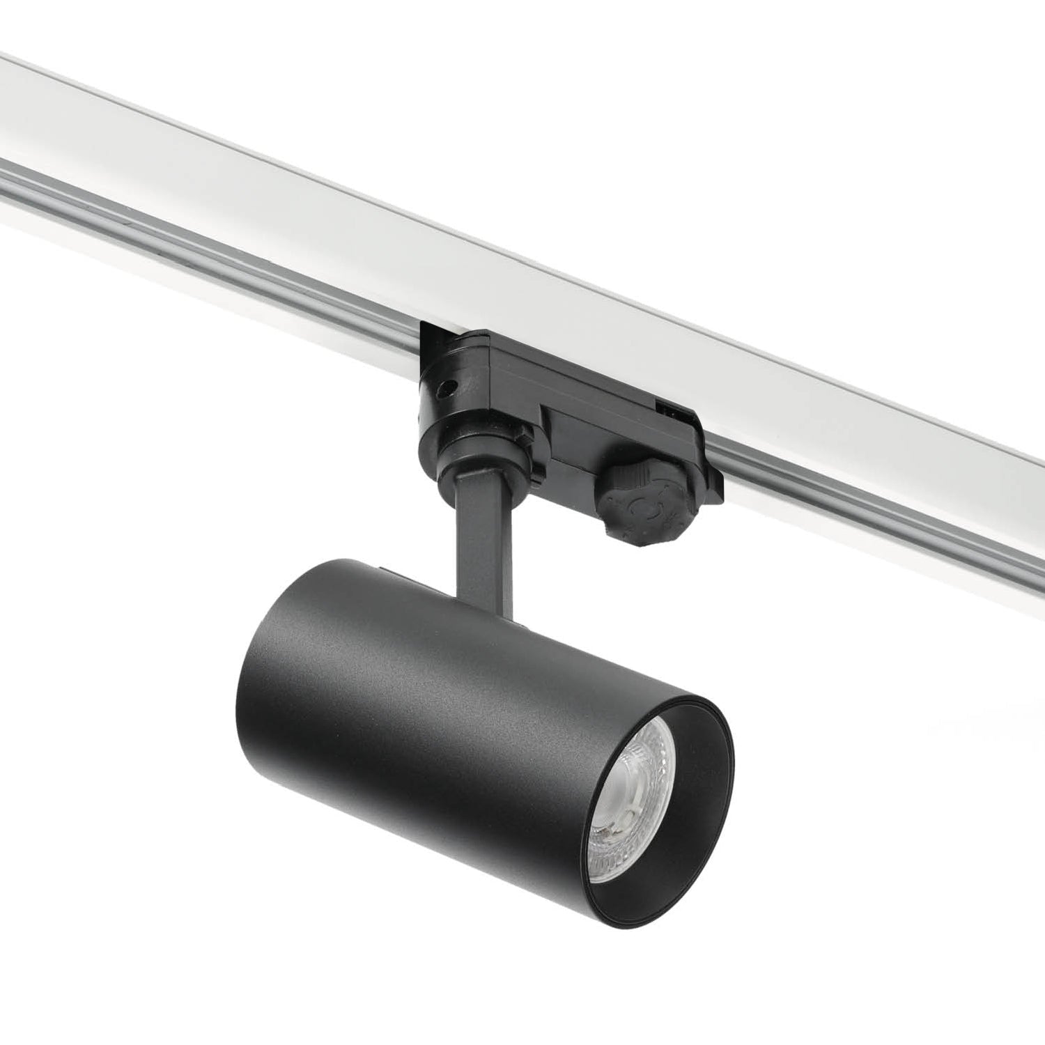 Zestaw szynowy 3 fazowy szyna biała 2m, 5x Lampa CZARNA kompletny zestaw - LAITICA