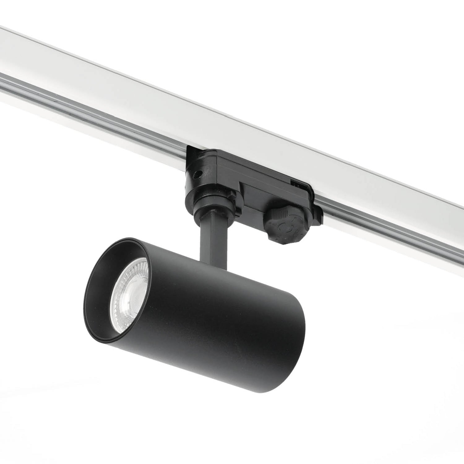 Zestaw szynowy 3 fazowy szyna biała 2m, 5x Lampa CZARNA kompletny zestaw - LAITICA