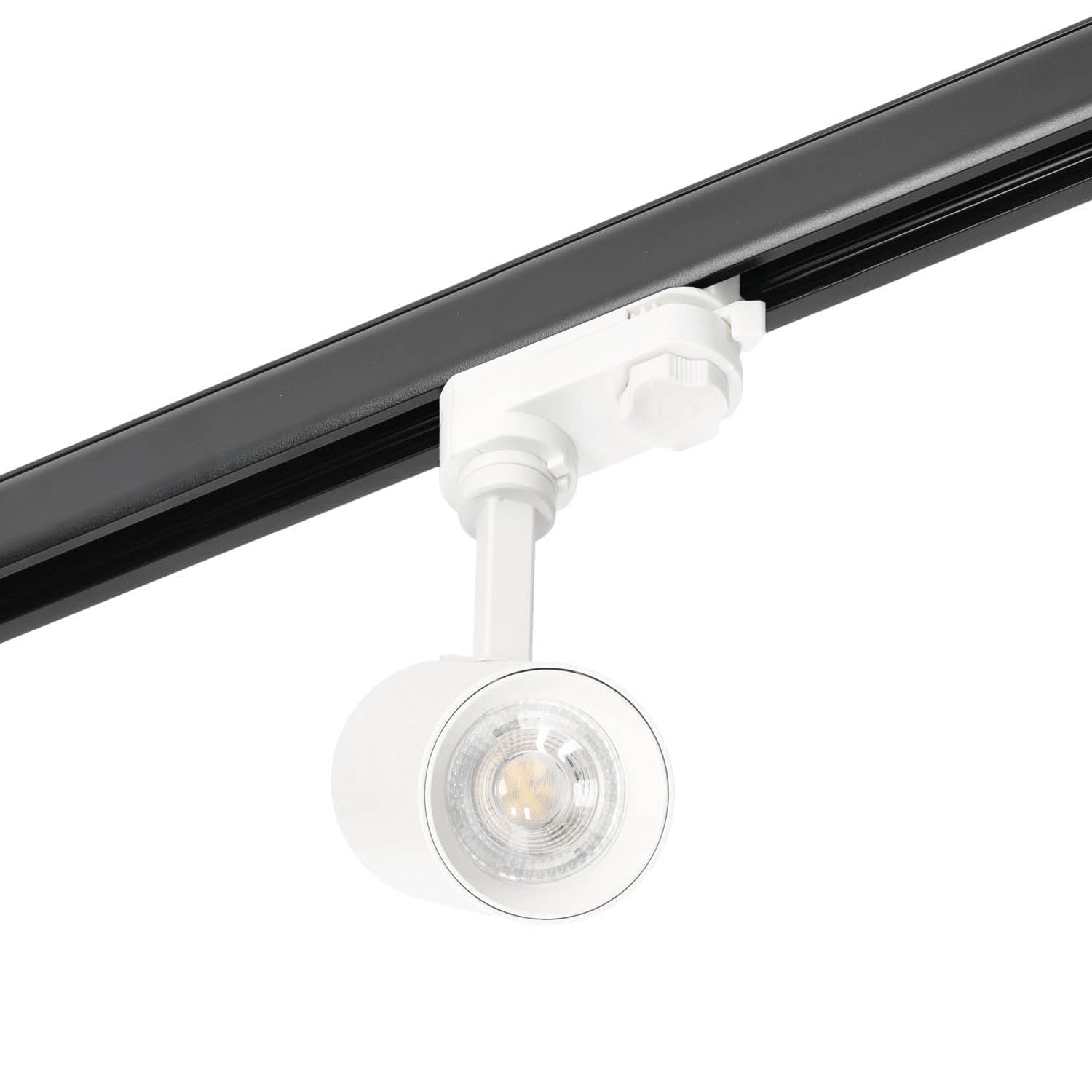Zestaw szynowy 3 fazowy szyna czarna 2m, 4x Lampa BIAŁA kompletny zestaw - LAITICA