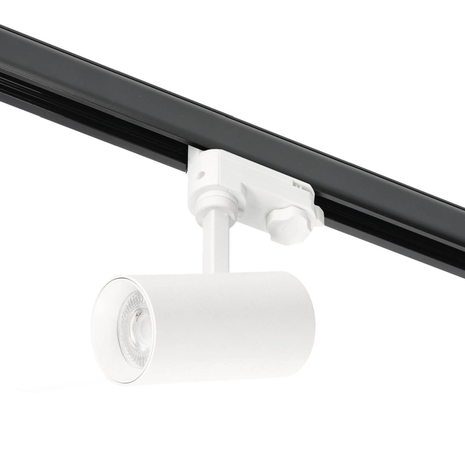 Zestaw szynowy 3 fazowy szyna czarna 2m, 5x Lampa BIAŁA kompletny zestaw - LAITICA
