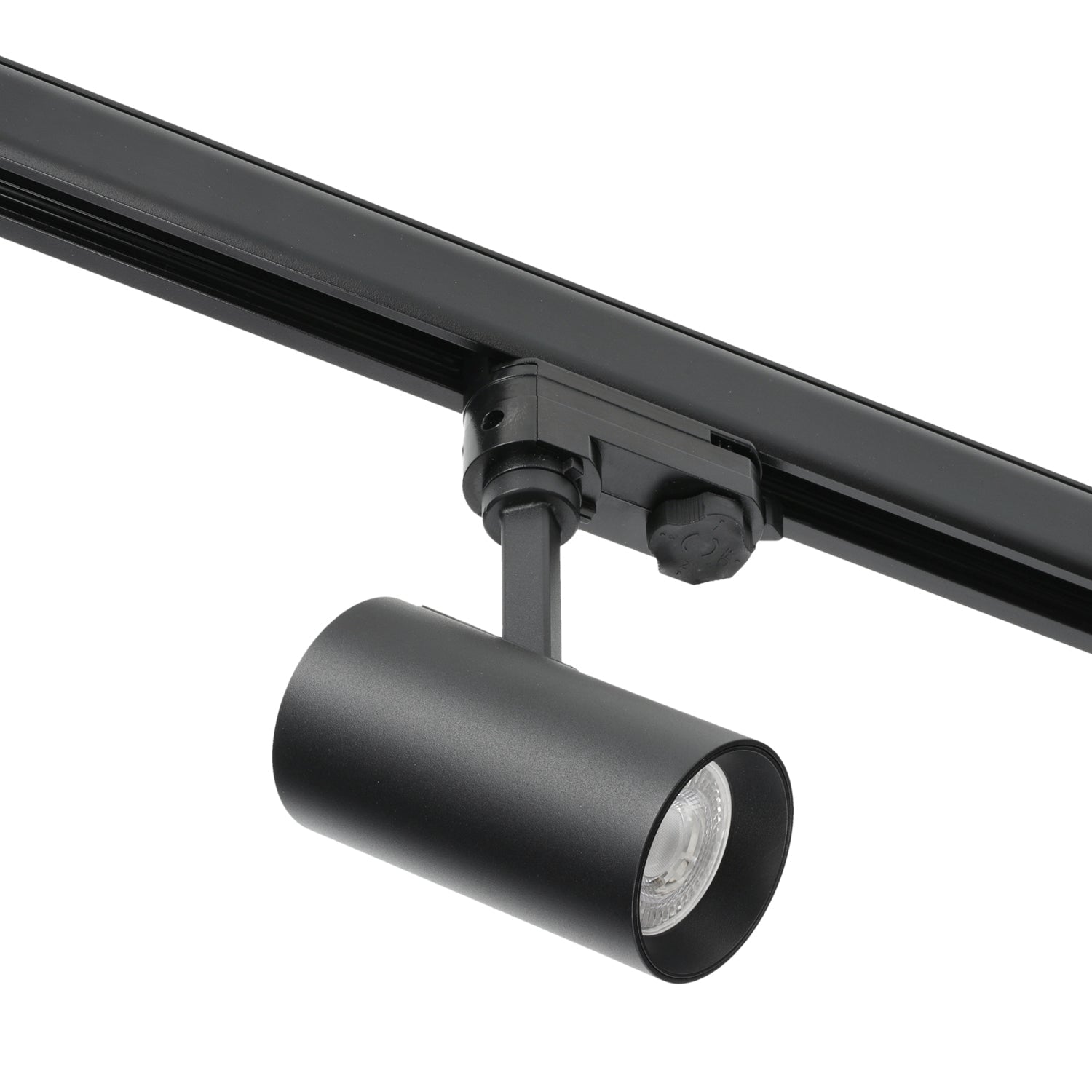 Zestaw szynowy 3 fazowy szyna czarna 2m+1m, 8x Lampa BIAŁA+CZARNA, łącznik L - LAITICA